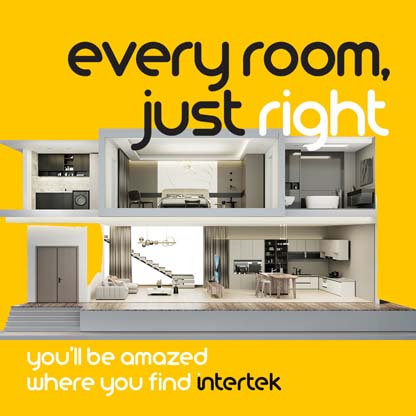 A cutaway view of a two-story house showing all the rooms